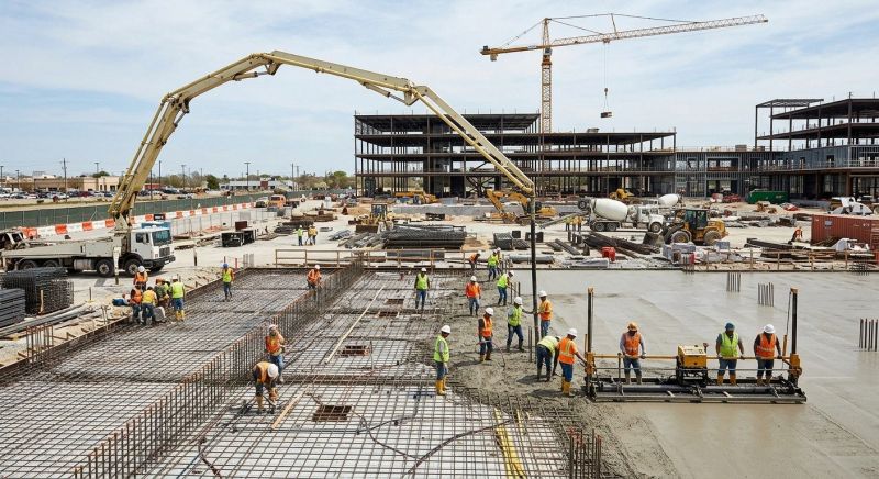 Commercial Slab Construction in Harrisburg, PA