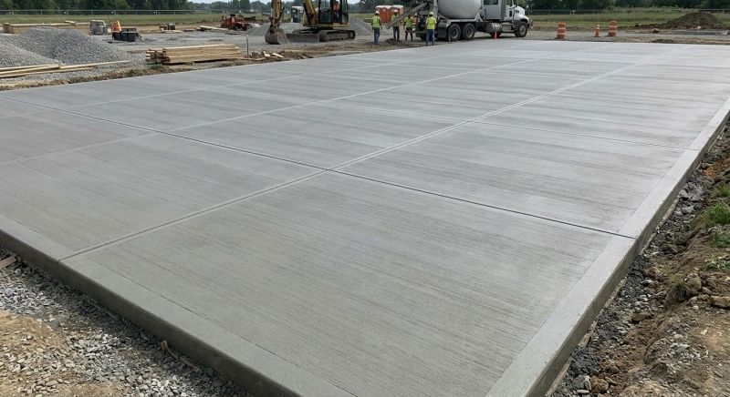 Commercial Slab Installation in Cary, NC