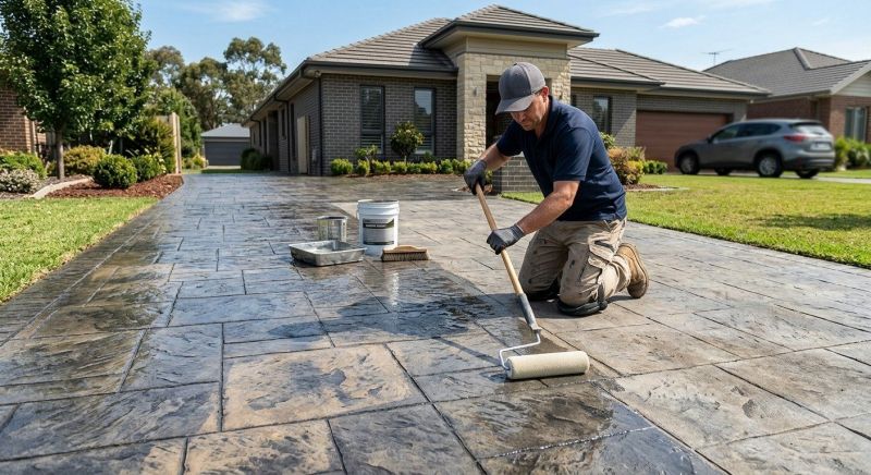 Concrete Driveway Refinishing in Corpus Christi, TX
