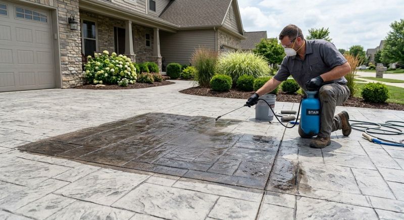 Concrete Driveway Refinishing in Fort Worth, TX