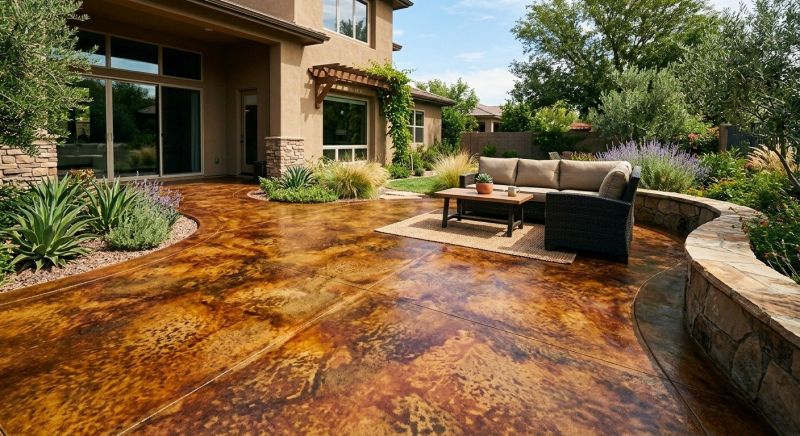Concrete Floor Staining in Dallas, TX