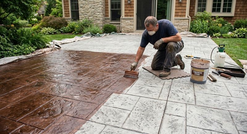 Concrete Patio Finishing in Frisco, TX
