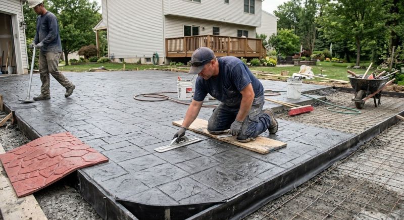 Concrete Patio Finishing in Fort Worth, TX