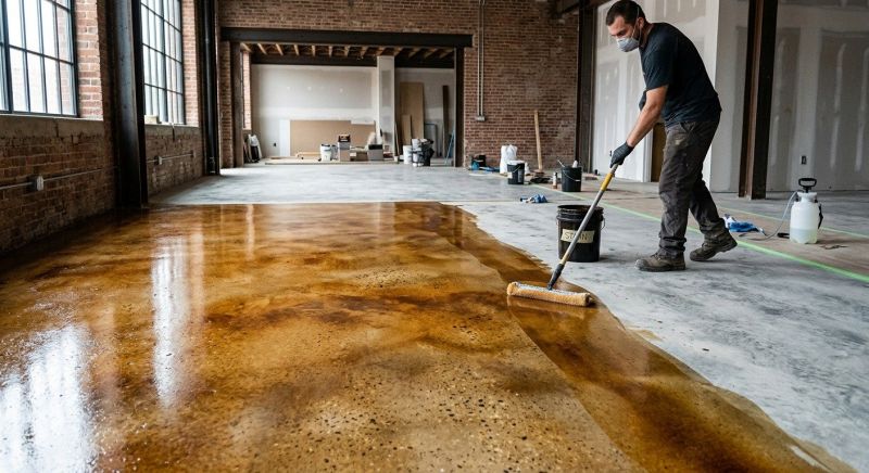 Concrete Staining Service in Dallas, TX