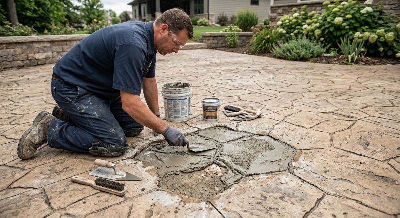 Decorative Concrete Repair in Providence, RI