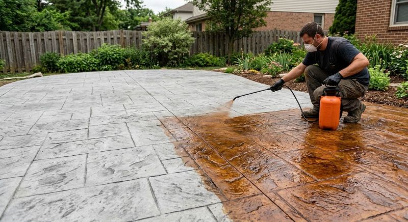 Interior Concrete Staining in Fort Worth, TX