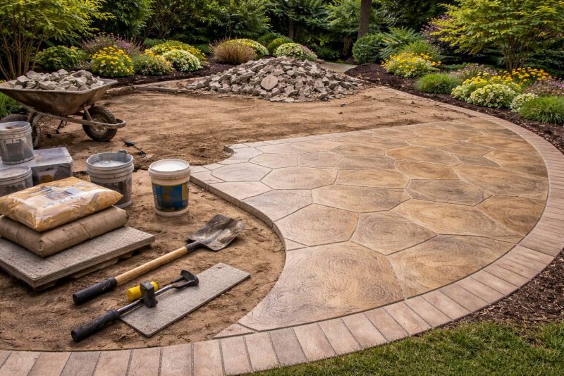 Stamped Cement Installation in Frisco, TX