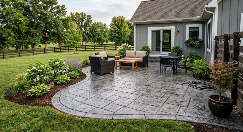Stamped Concrete Installation in Corpus Christi, TX