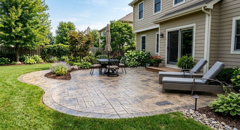 Stamped Concrete Patio Installation in Corpus Christi, TX